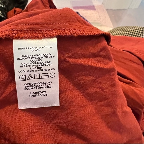 Loft Wild Currant Ruffle-Sleeve Peplum Top - Picture 12 of 12